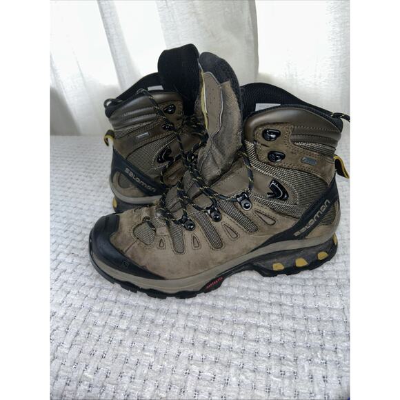 Salomon Quest 4D 2 GTX Gore-Tex Ortholite Gray Hiking Boots Mens Size 7.5 - Picture 1 of 13